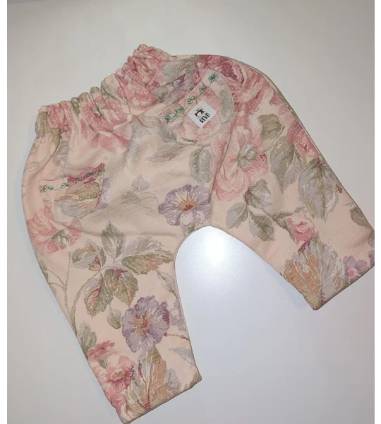 Baby trouser-pants. age 3-6m (vintage rose)