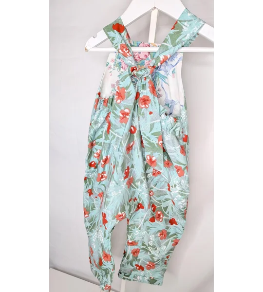 Toddler Dungarees, poppy field dreams (12-18m) sustainable children's gift.