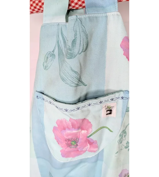 Vintage textiles poppy Print Baby Dungarees (12-18m)