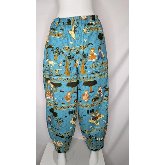 Barrel Leg Trousers: Size 14, nursery rhyme whimsical