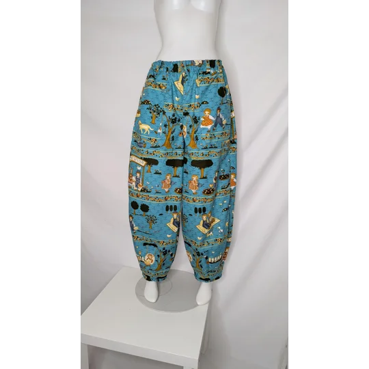 Barrel Leg Trousers: Size 14, nursery rhyme whimsical