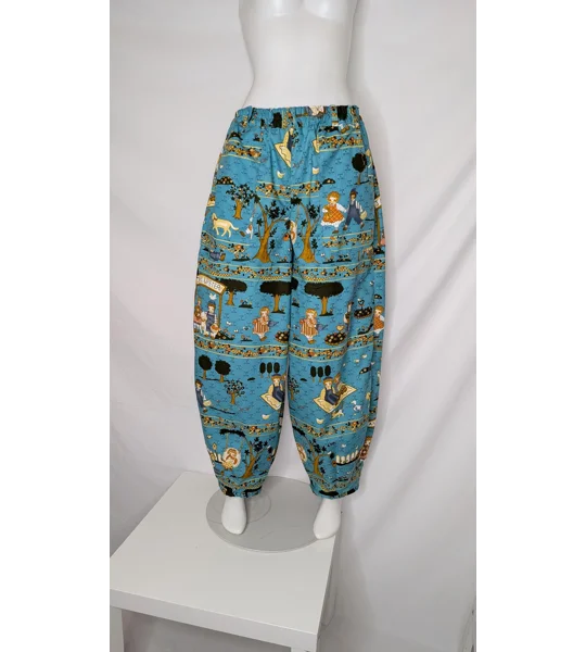 Barrel Leg Trousers: Size 14, nursery rhyme whimsical