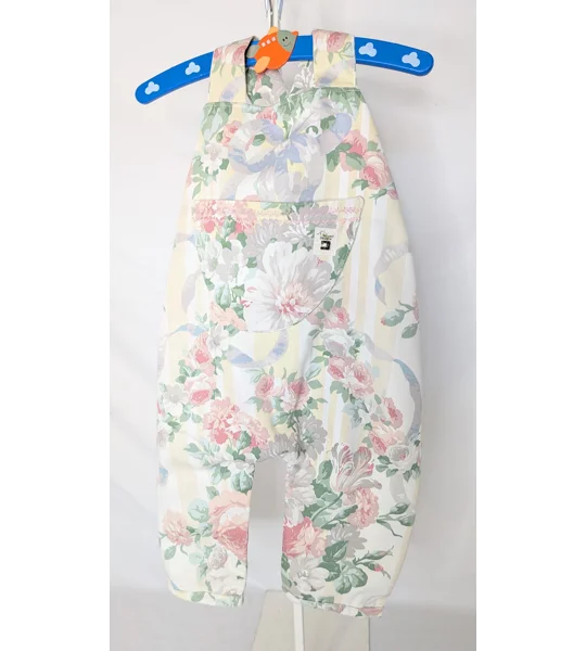 Toddler dungarees (2-3yrs) cottage stripes, sustainable children's gift.
