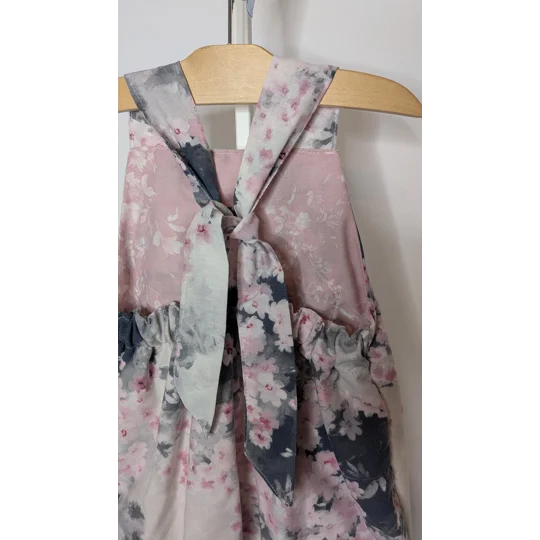 Child dungarees, romper, age 2-3yrs, cherry blossom