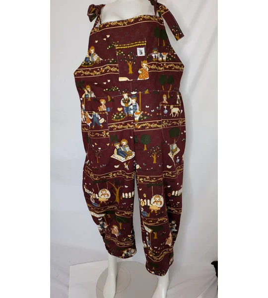 Dungarees Size 20, Barrel leg, rag doll and dog dungarees