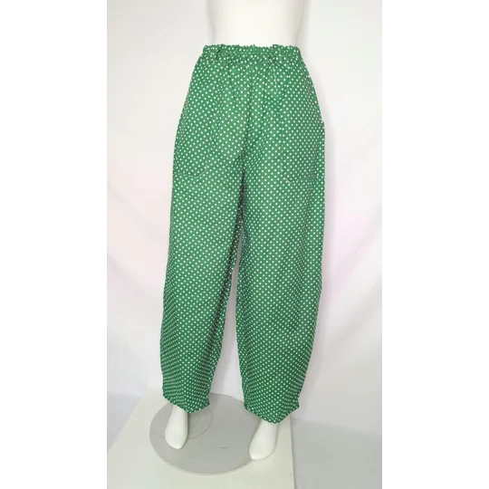Reworked barrel Leg Trousers: Size 14 retro picnic green