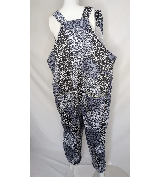 Dungarees: Size 20 Baggy Fit Overalls, animal print stone