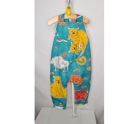 Toddler Dungarees, romper,(2-3yrs) farm cats