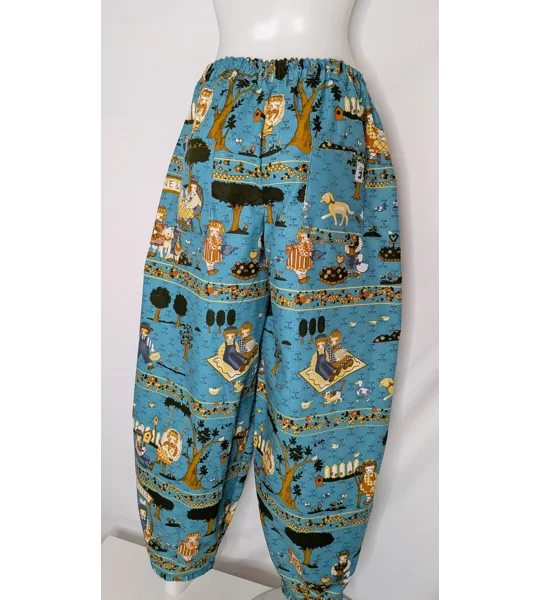 Barrel Leg Trousers: Size 14, nursery rhyme whimsical