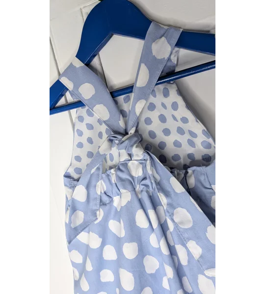 toddler dungarees,(2-3y) summer clouds, handmade children's gift.