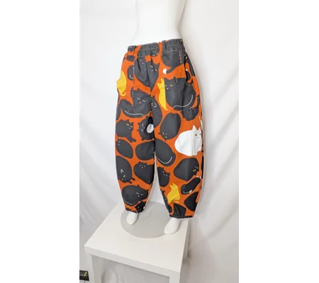 Barrel Leg meow crazy trousers: Size 16, cotton trousers