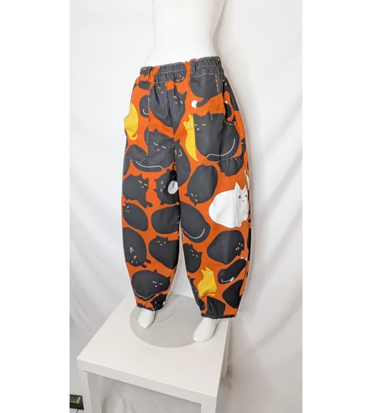 Barrel Leg meow crazy trousers: Size 16, cotton trousers