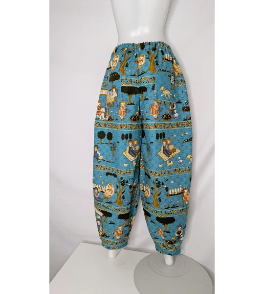 Barrel Leg Trousers: Size 14, nursery rhyme whimsical
