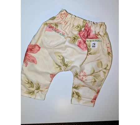Baby trouser-pants. age 3-6m (vintage floral)