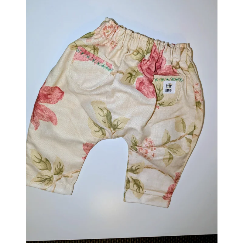 Baby trouser-pants. age 3-6m (vintage floral)