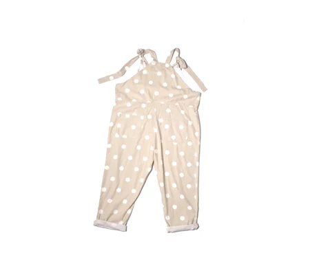 Spotted Print Dungarees Size 20: Upcycled Plus Size Overalls