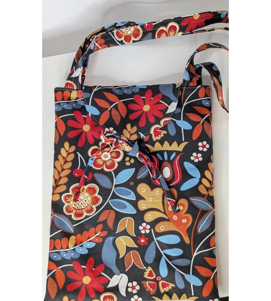 Large slouchy tote, cherry forest