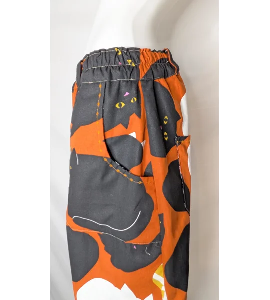 Barrel Leg meow crazy trousers: Size 16, cotton trousers