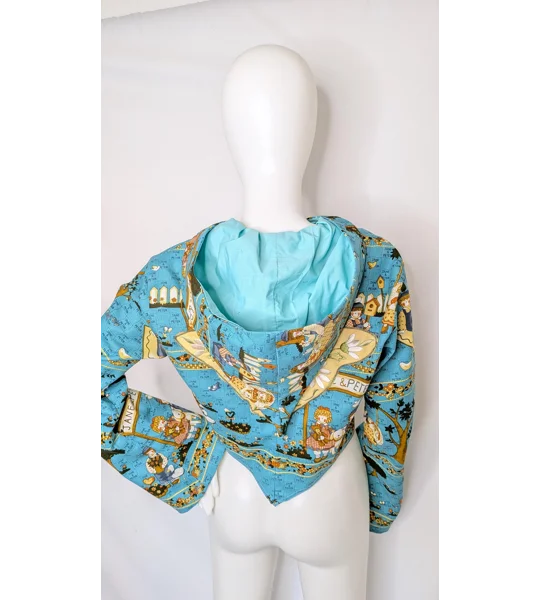 Kid core dolls pattern jacket: Unique crop jacket, Size 10-12
