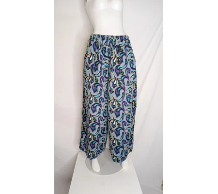 Palazzo wide Leg Trousers: Size 20 , paisley ethnic