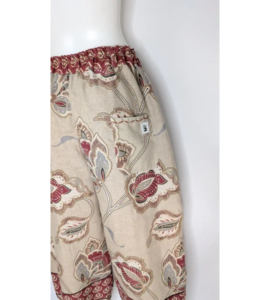 Barrel leg trousers: Size 16 ethnic bohemian,ornamental paisley