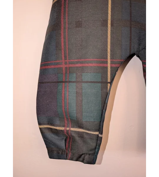 Tartan toddler dungarees,(2-3y) sustainable children's gift.