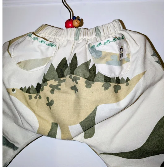 Baby dinosaur trouser-pants. age 3-6m.