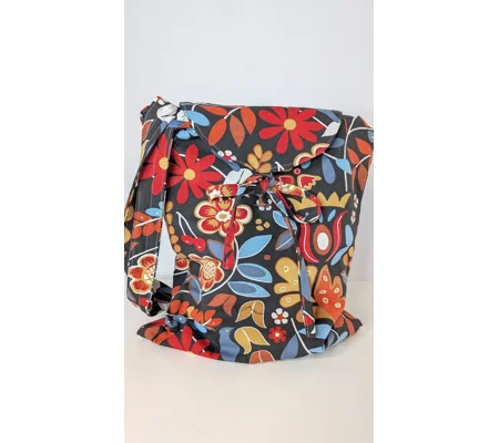 Large slouchy tote, cherry forest