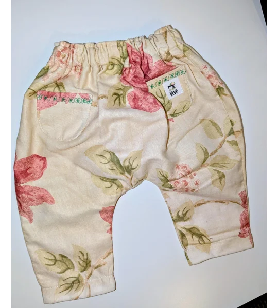 Baby trouser-pants. age 3-6m (vintage floral)