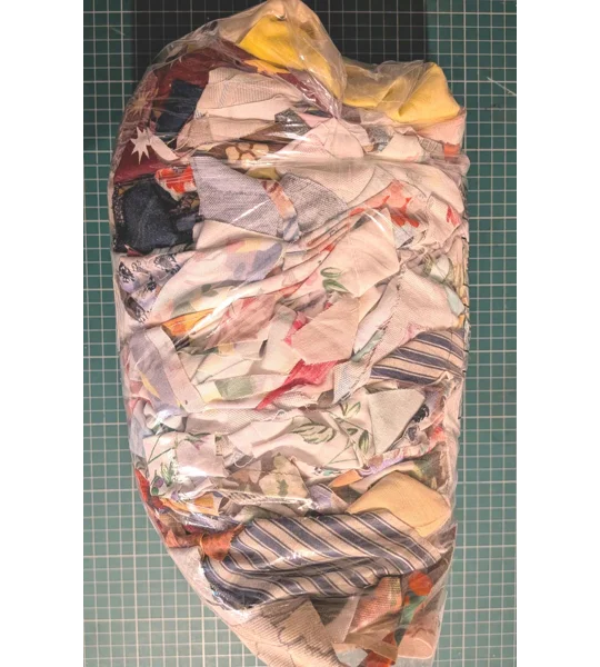 Recycled Mixed Fabric Scrap Bundle: Craft Project Textiles