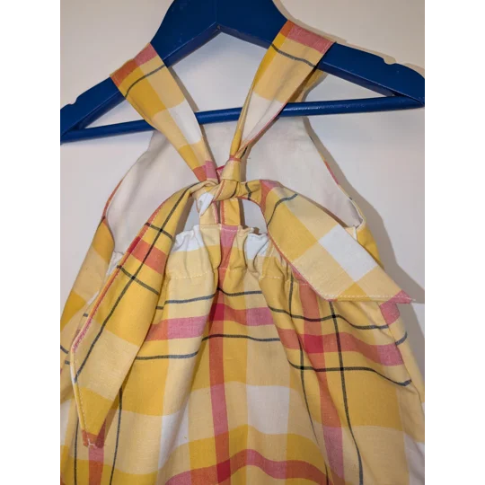 Baby Dungarees age 3-6m check-reworked clothing