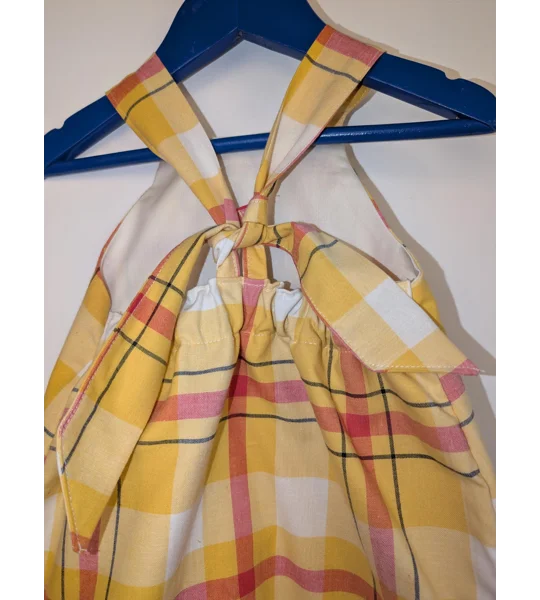 Baby Dungarees age 3-6m check-reworked clothing