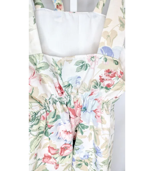 Baby dungarees 12-18m vintage chintzy floral