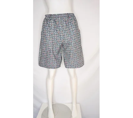 Shorts: size 12, geometric latticework with ditsy buds