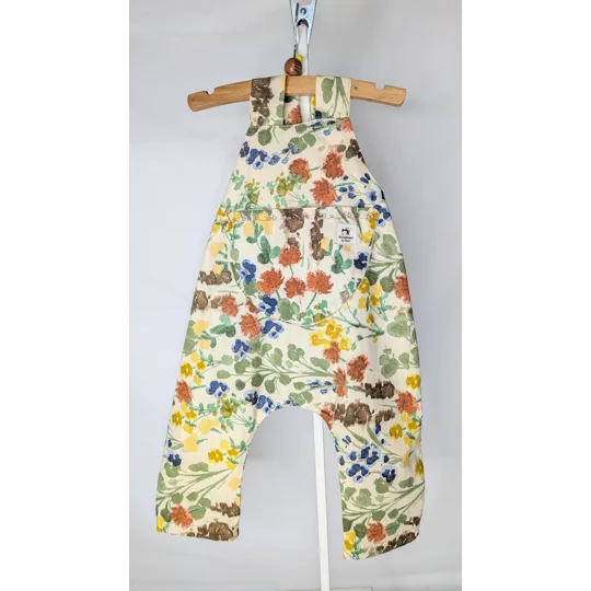 Baby Dungarees age 3-6m floral fiesta