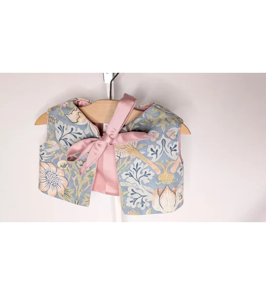 Vintage Floral Child Waistcoat, Reupholstered Cotton, Cottage Core Style (12-18m)