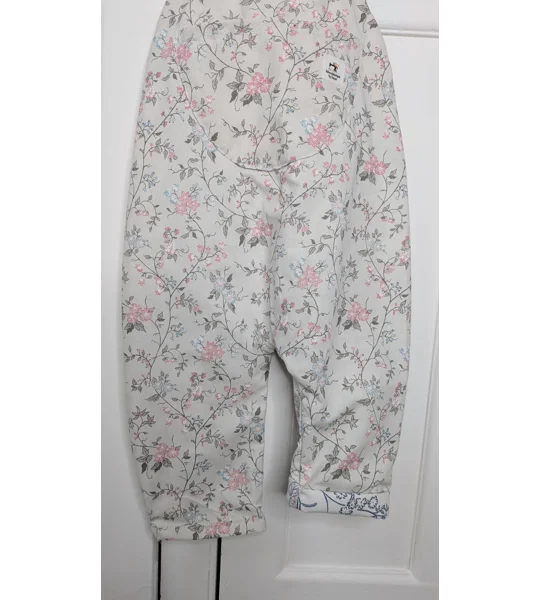 Vintage style kids Dungarees,(2-3y) ditsy cutie vines