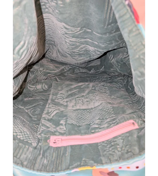Unique shoulder Bag: Dachshund dogs print large parcel bag.