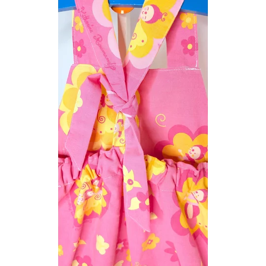 Baby dungarees age 12-18m, Papillon pink