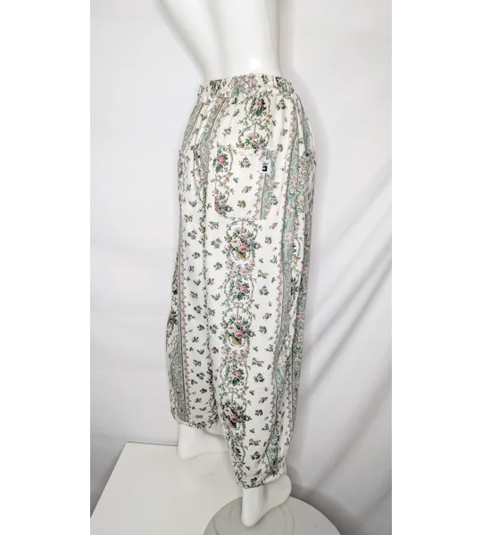 Reworked barrel Leg Trousers: Size 16, green gables