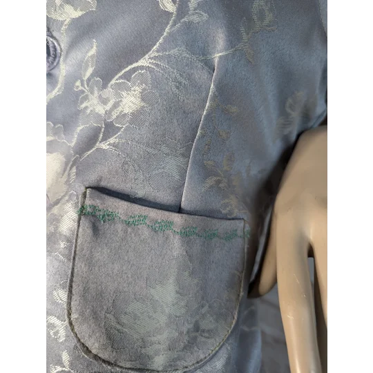waistcoat size s / 12, silver grey embroidered.