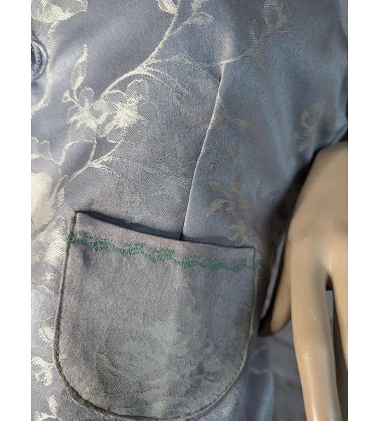 waistcoat size s / 12, silver grey embroidered.