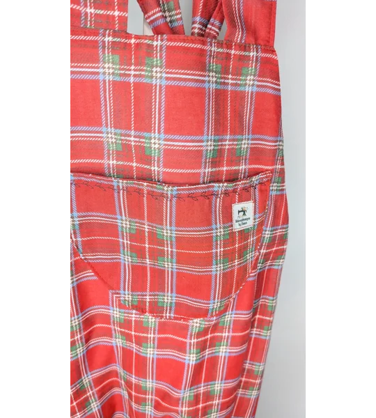 Tartan toddler dungarees,(2-3y) sustainable children's gift.