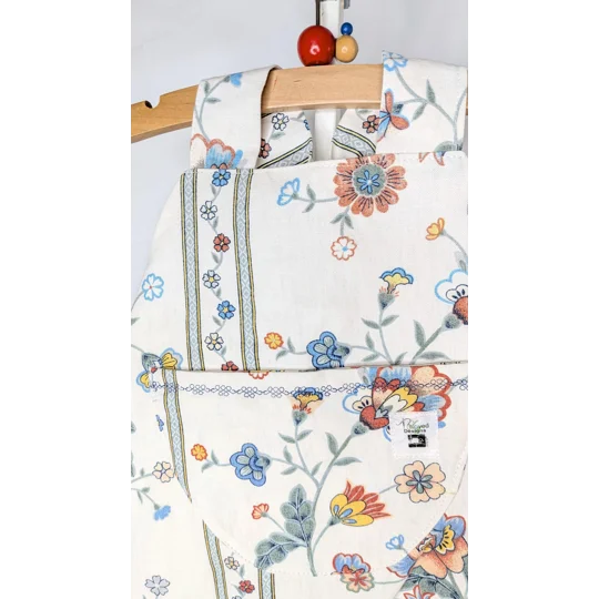 Baby Dungarees age 3-6m, climbing flowers