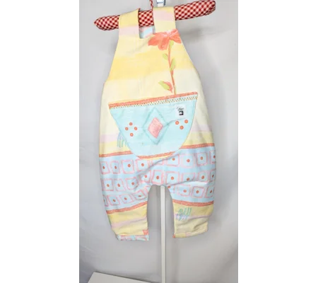 Baby Dungarees age 3-6m 90s nostalgia yellow