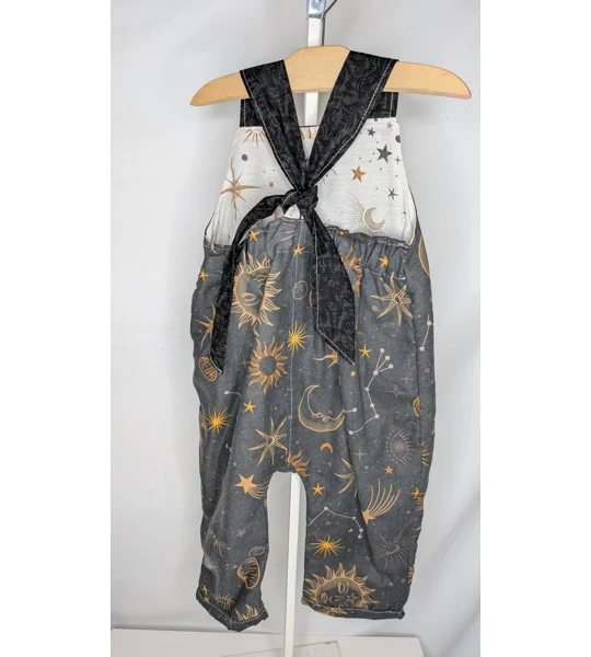 Toddler 18-24m dungarees whimsical celestial