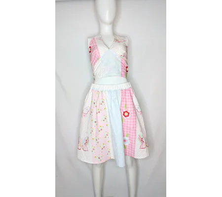 Ditsy summer two piece skirt outfit 16 candy butterfly