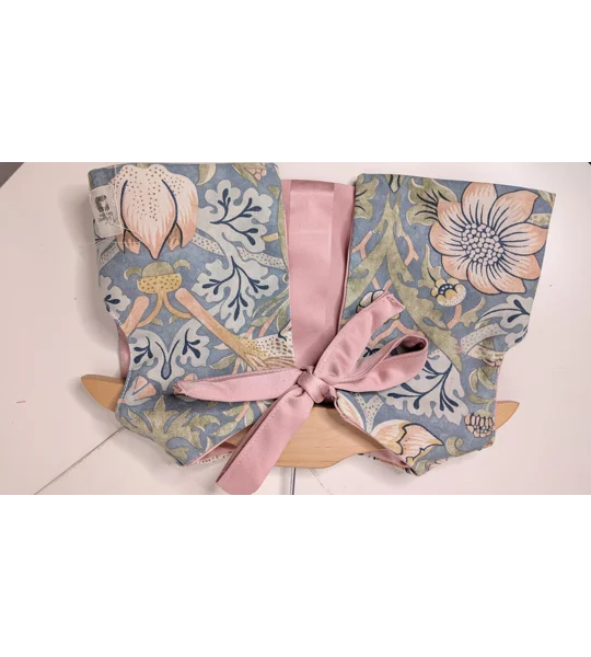 Vintage Floral Child Waistcoat, Reupholstered Cotton, Cottage Core Style (12-18m)