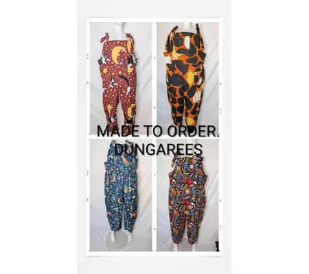 Made to order dungarees/ overalls.