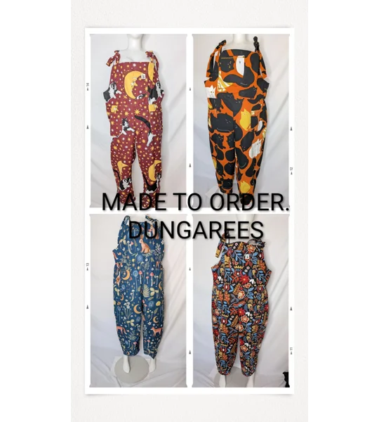 Made to order dungarees/ overalls.